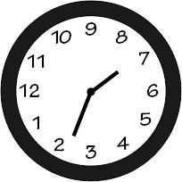 FIGURE 6.4. The Nonstandard Clock. What time is it? This clock is just as logical as the standard one, except the hands move in the opposite direction and “12” is not in its usual place. Same logic, though. So why is it so difficult to read? What time is being displayed? 7:11, of course.